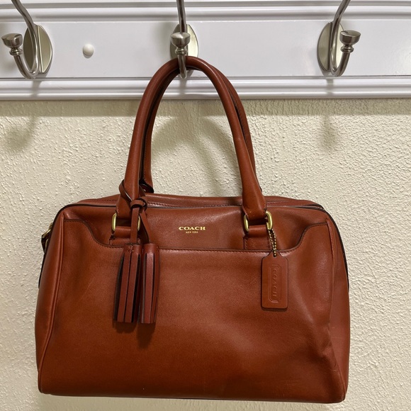 Coach Brown Legacy Haley Leather Handbag - Picture 1 of 12